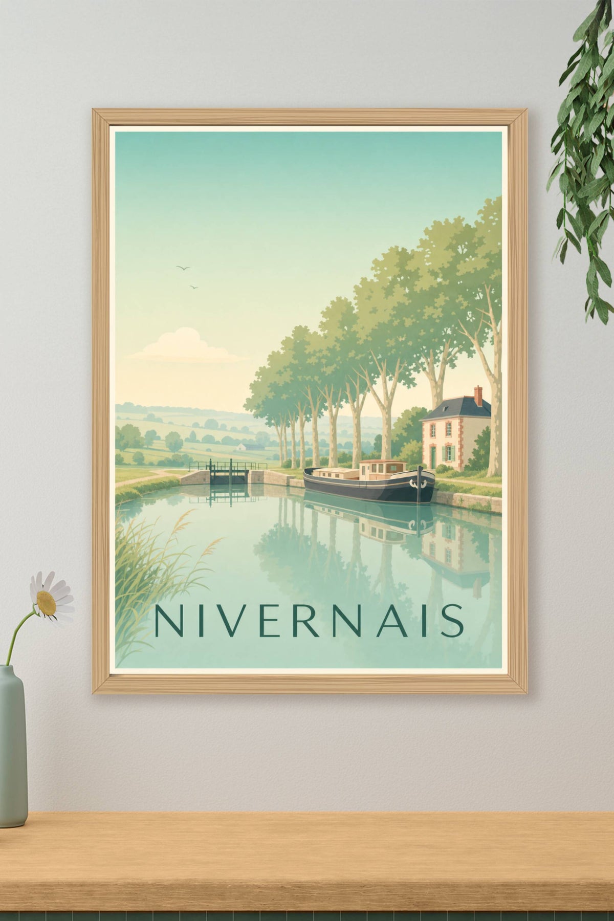 Affiche du Nivernais - Poster du canal du Nivernais