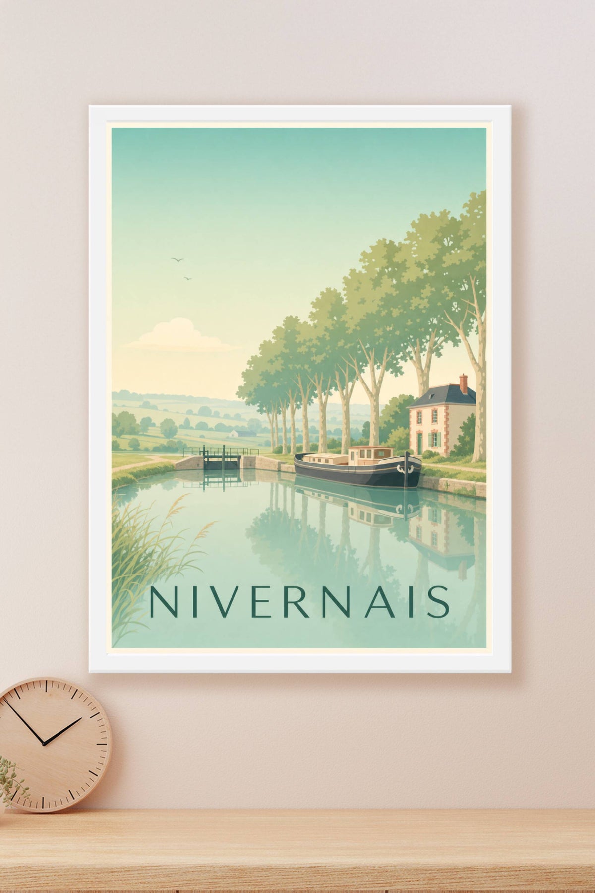 Affiche du Nivernais - Poster du canal du Nivernais