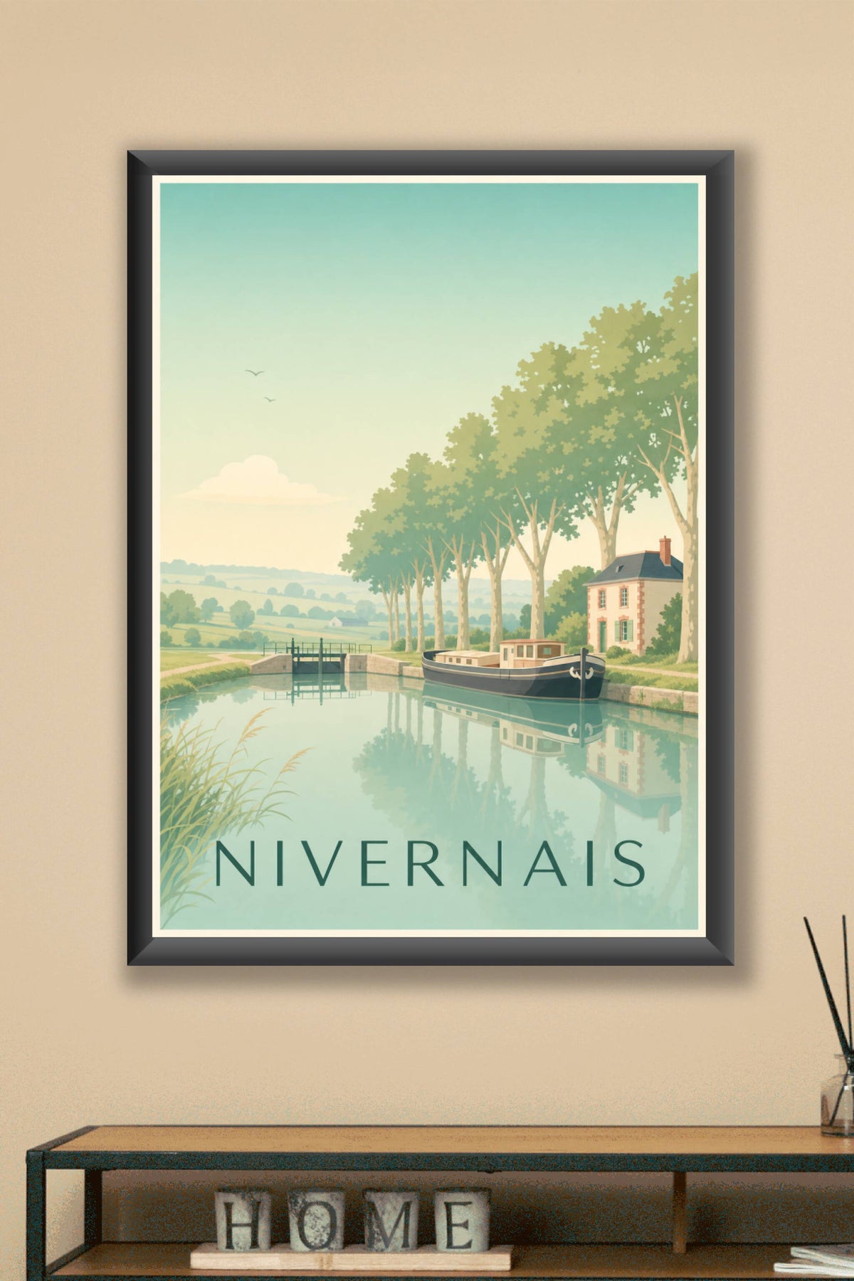 Affiche du Nivernais - Poster du canal du Nivernais