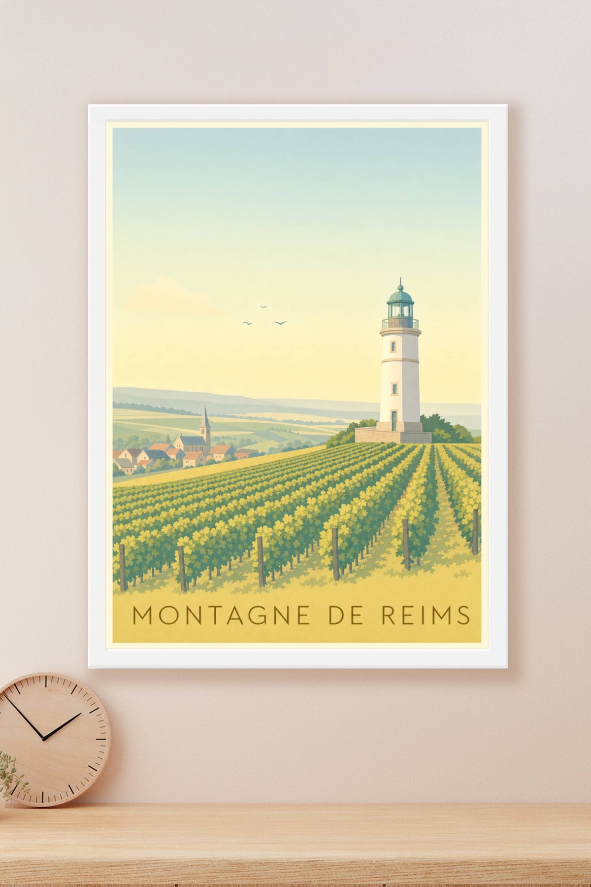 Affiche de la Montagne de Reims - Poster du phare de Verzenay