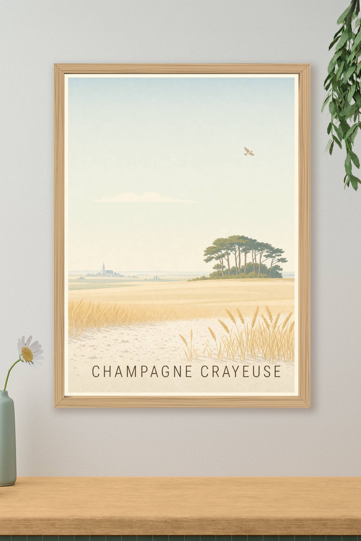 Affiche de la Champagne crayeuse - Poster de Châlons-en-Champagne