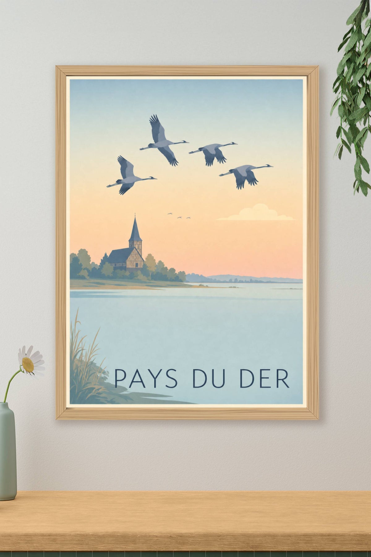 Affiche du Pays du Der - Poster du lac du Der