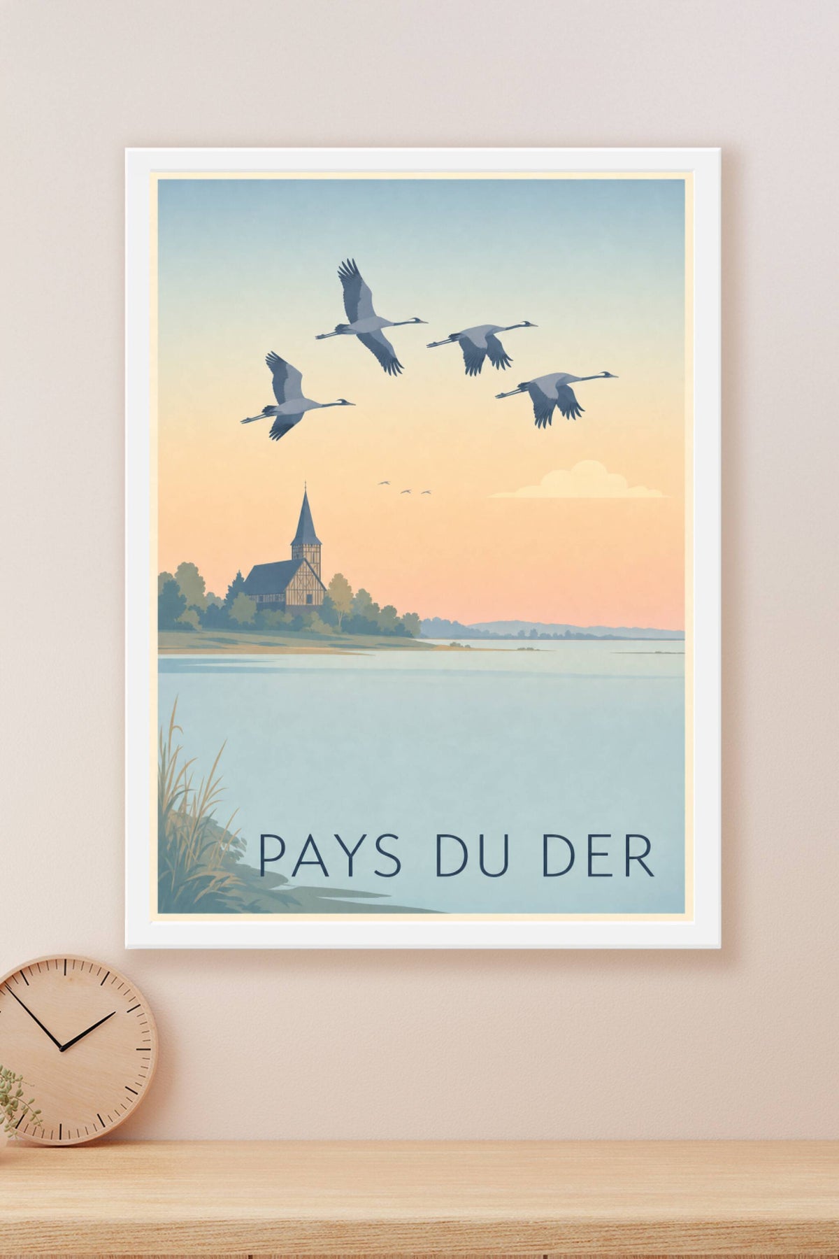 Affiche du Pays du Der - Poster du lac du Der