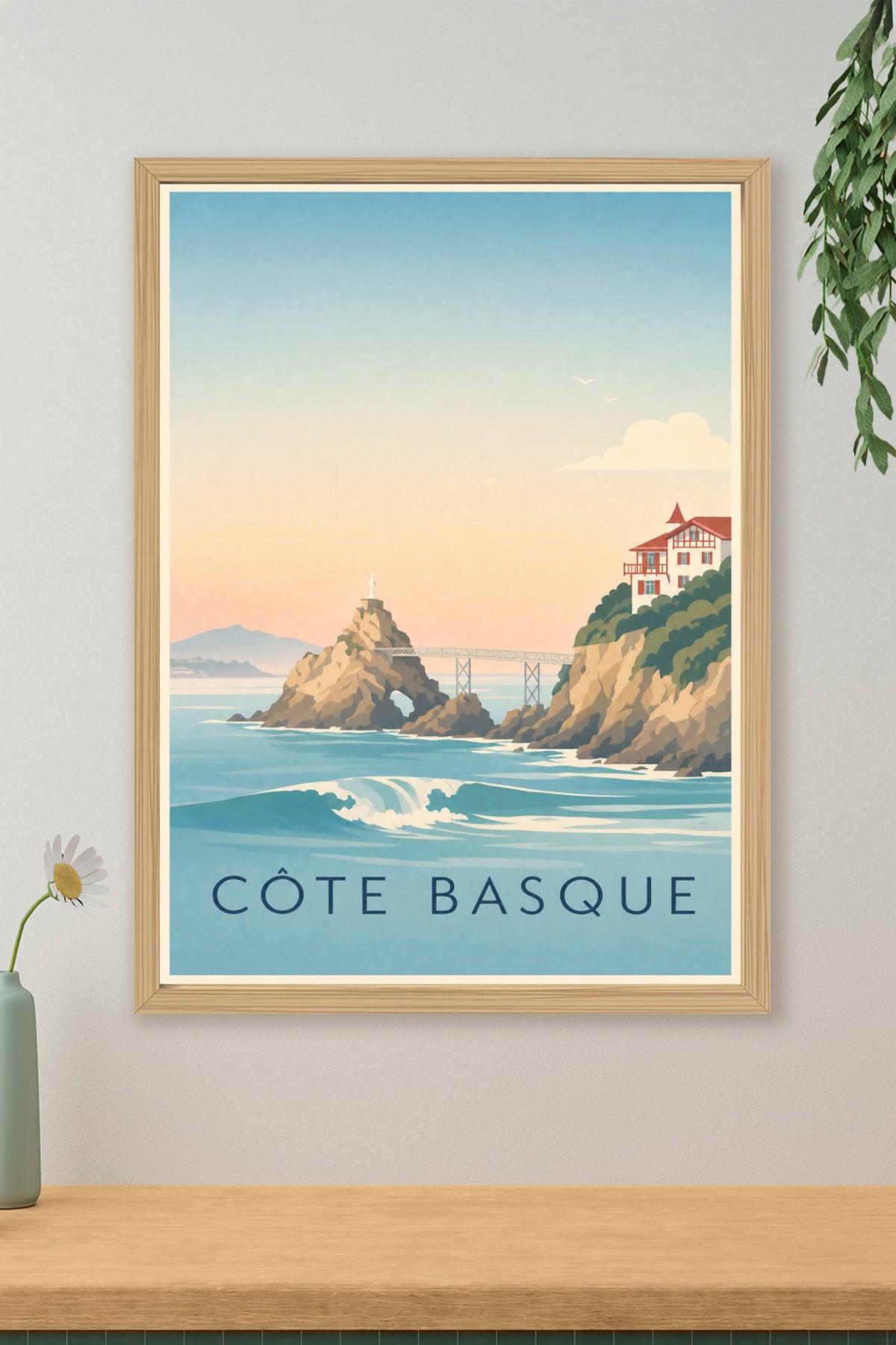 Affiche de la Côte basque - Poster de Biarritz
