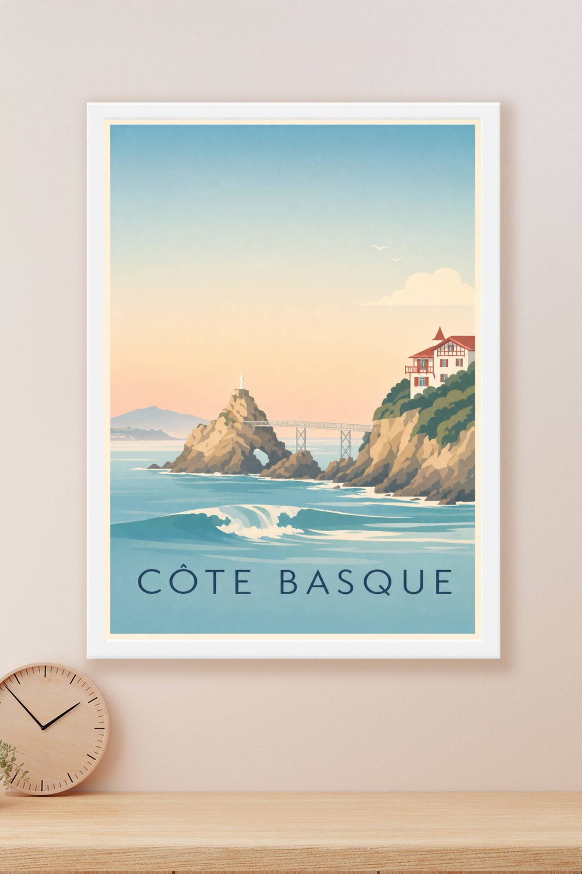 Affiche de la Côte basque - Poster de Biarritz