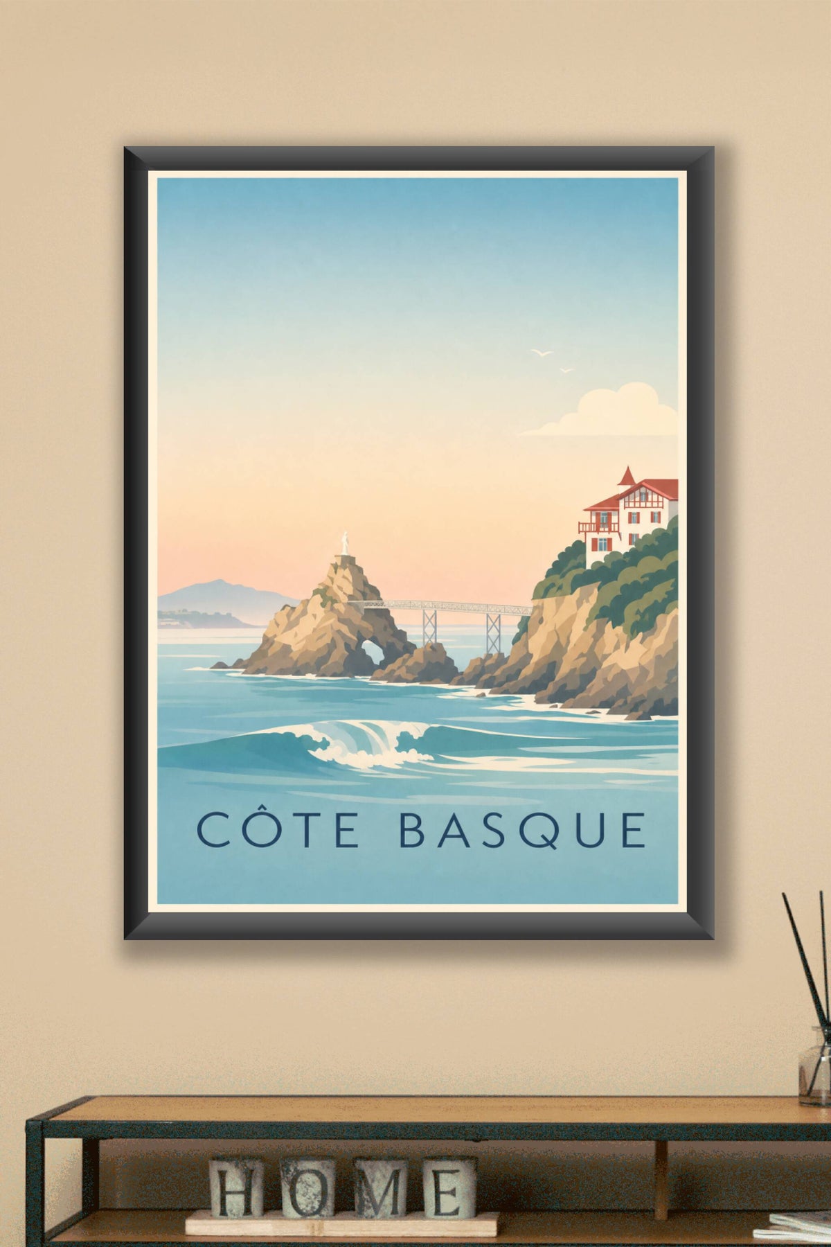 Affiche de la Côte basque - Poster de Biarritz