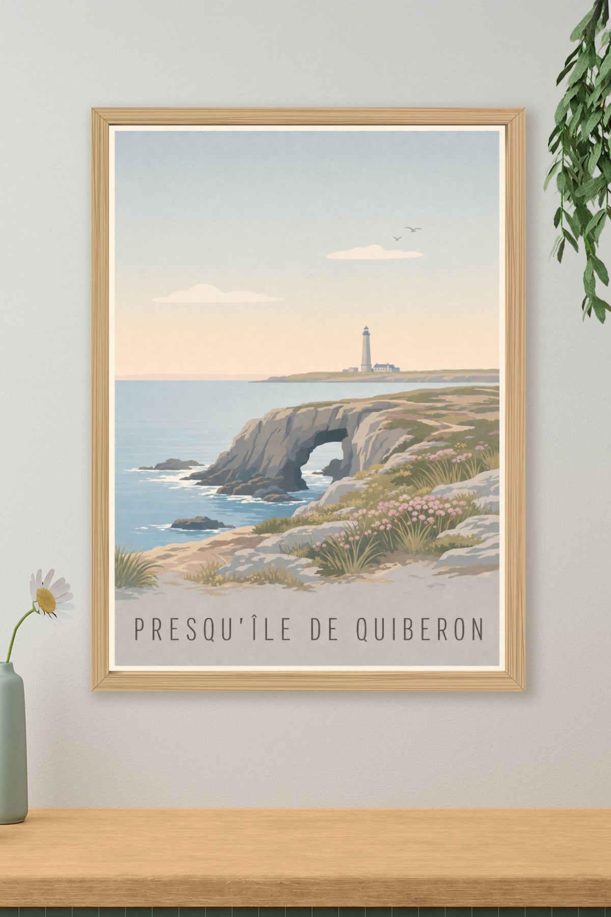 Affiche de Quiberon, poster arche de Port-Blanc