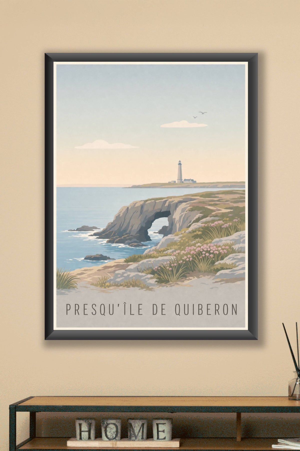 Affiche de Quiberon, poster arche de Port-Blanc