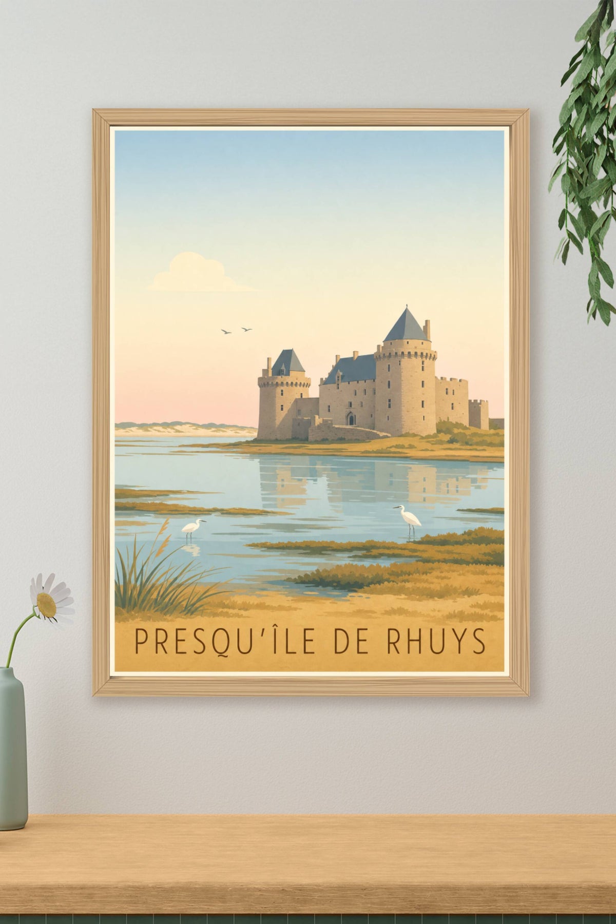 Affiche de la Presqu'île de Rhuys - Poster du château de Suscinio