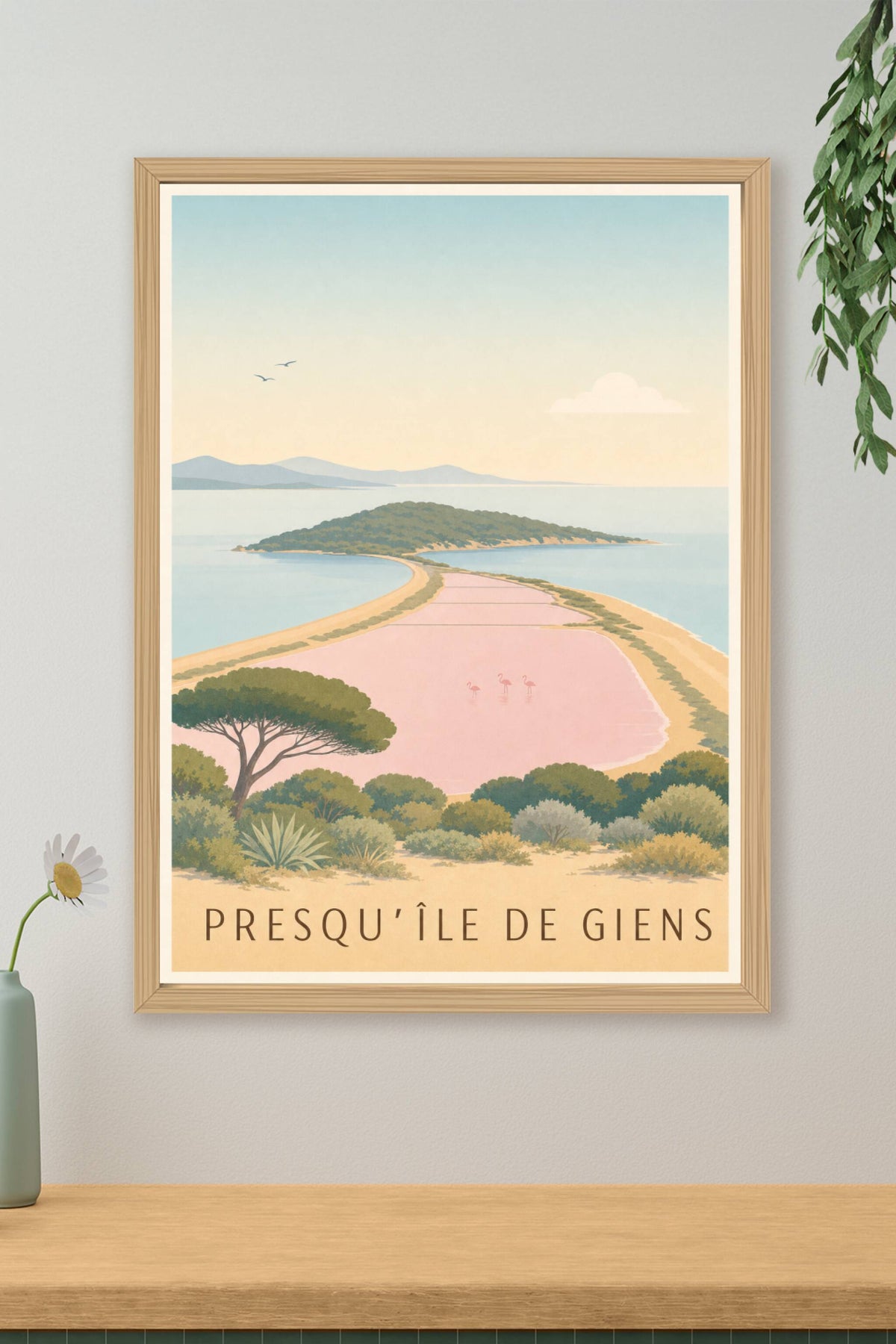 Affiche de la Presqu'île de Giens - Poster de Hyères