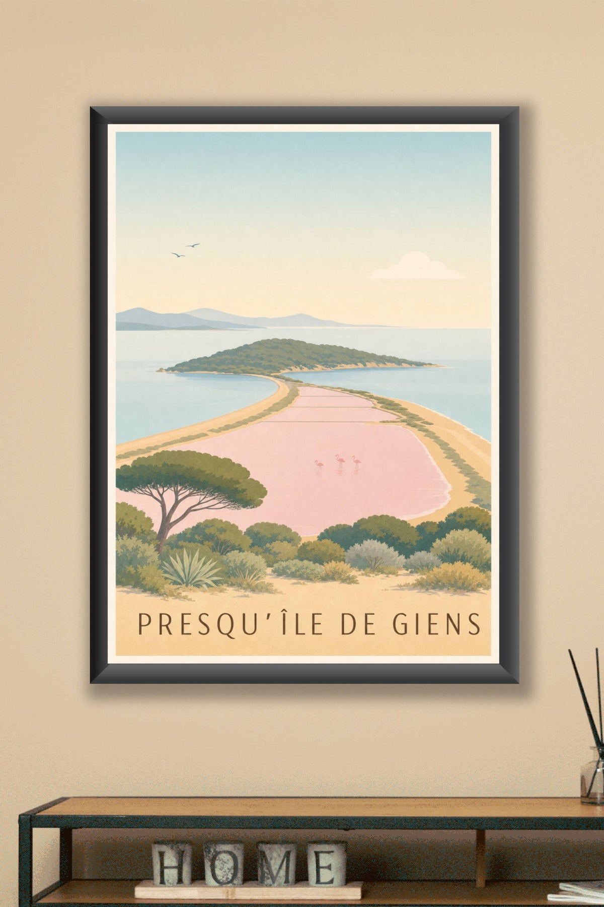 Affiche de la Presqu'île de Giens - Poster de Hyères