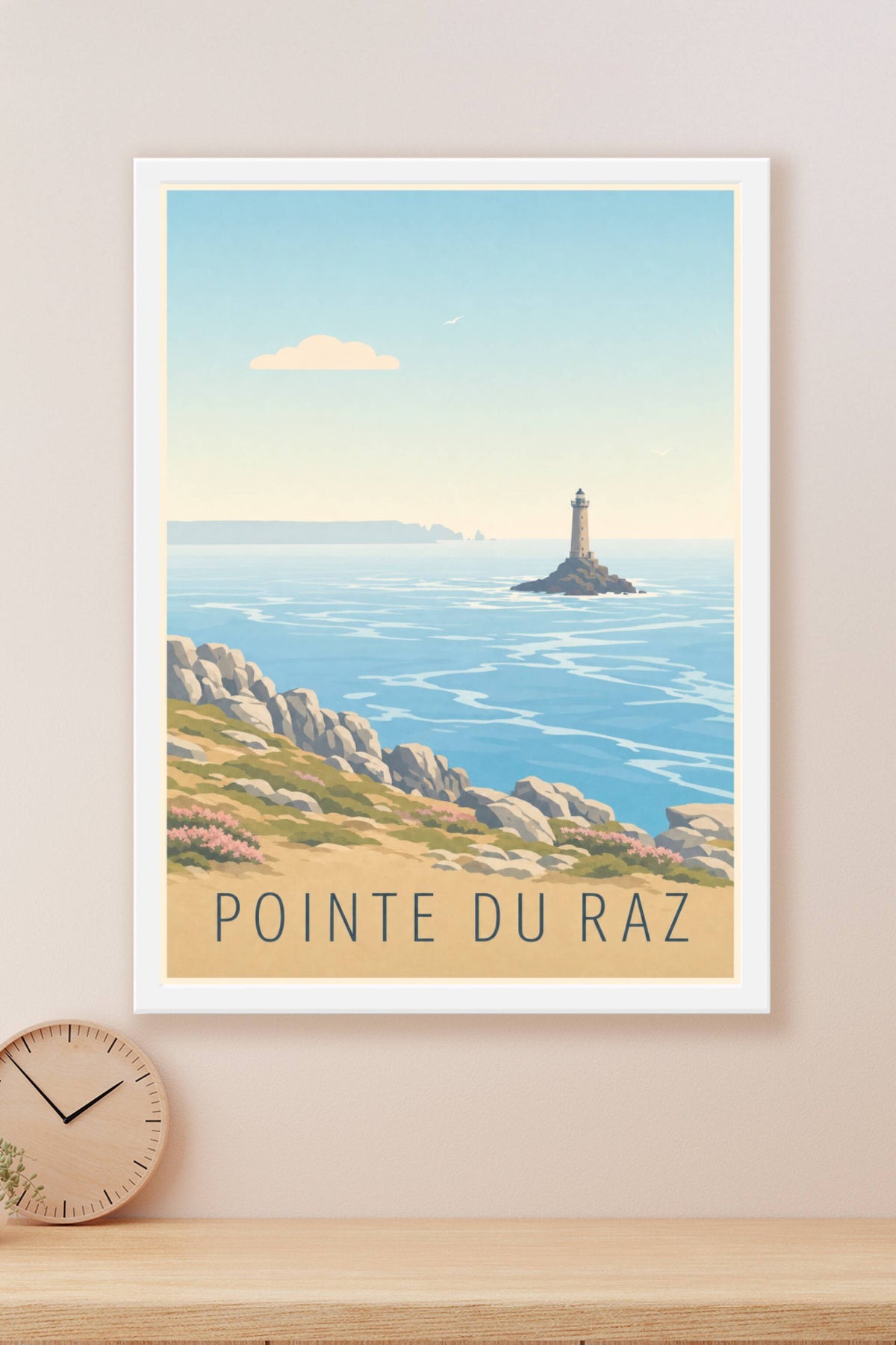 Affiche de la Pointe du Raz - Poster du phare de la Vieille