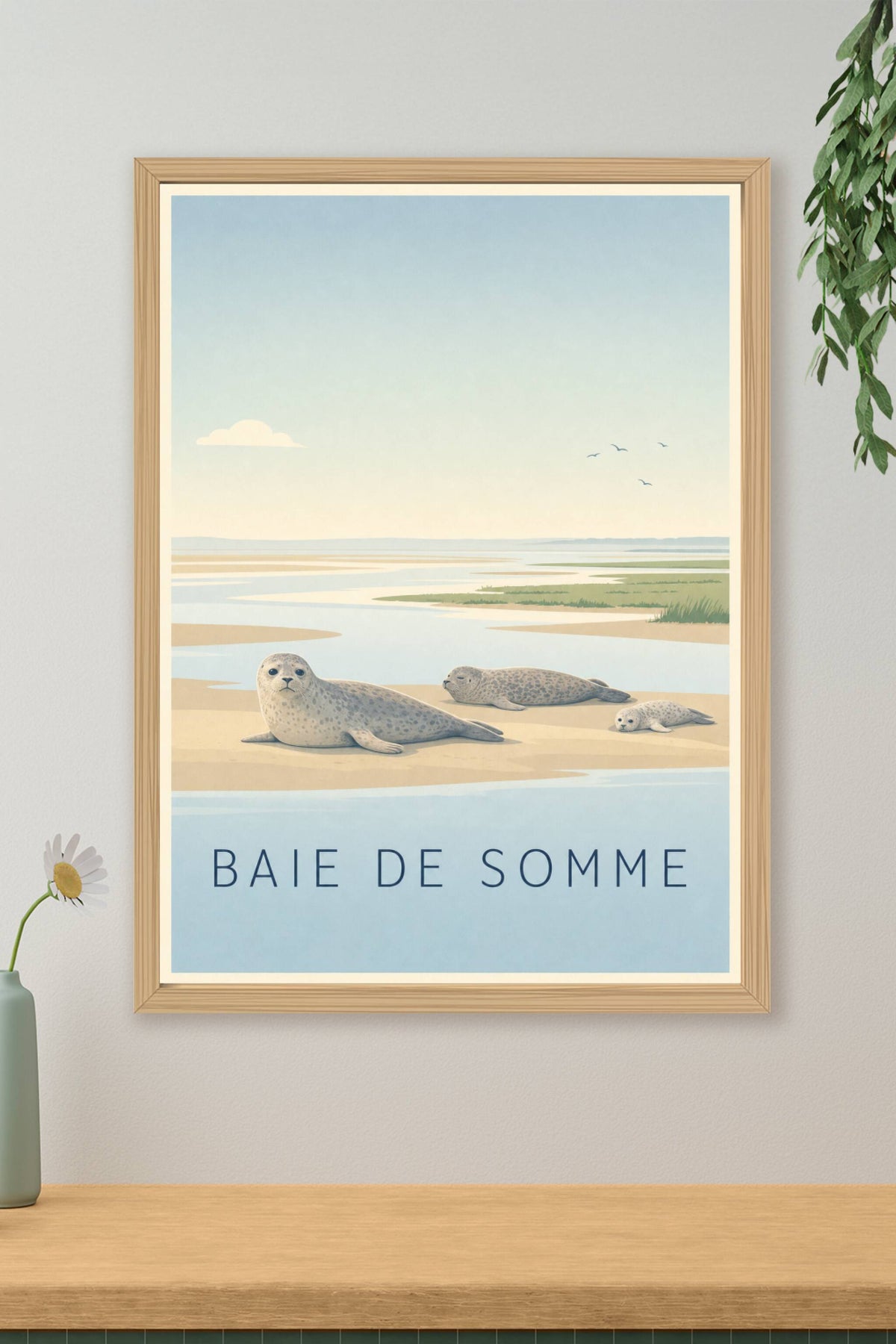 Affiche de la Baie de Somme - Poster du Crotoy