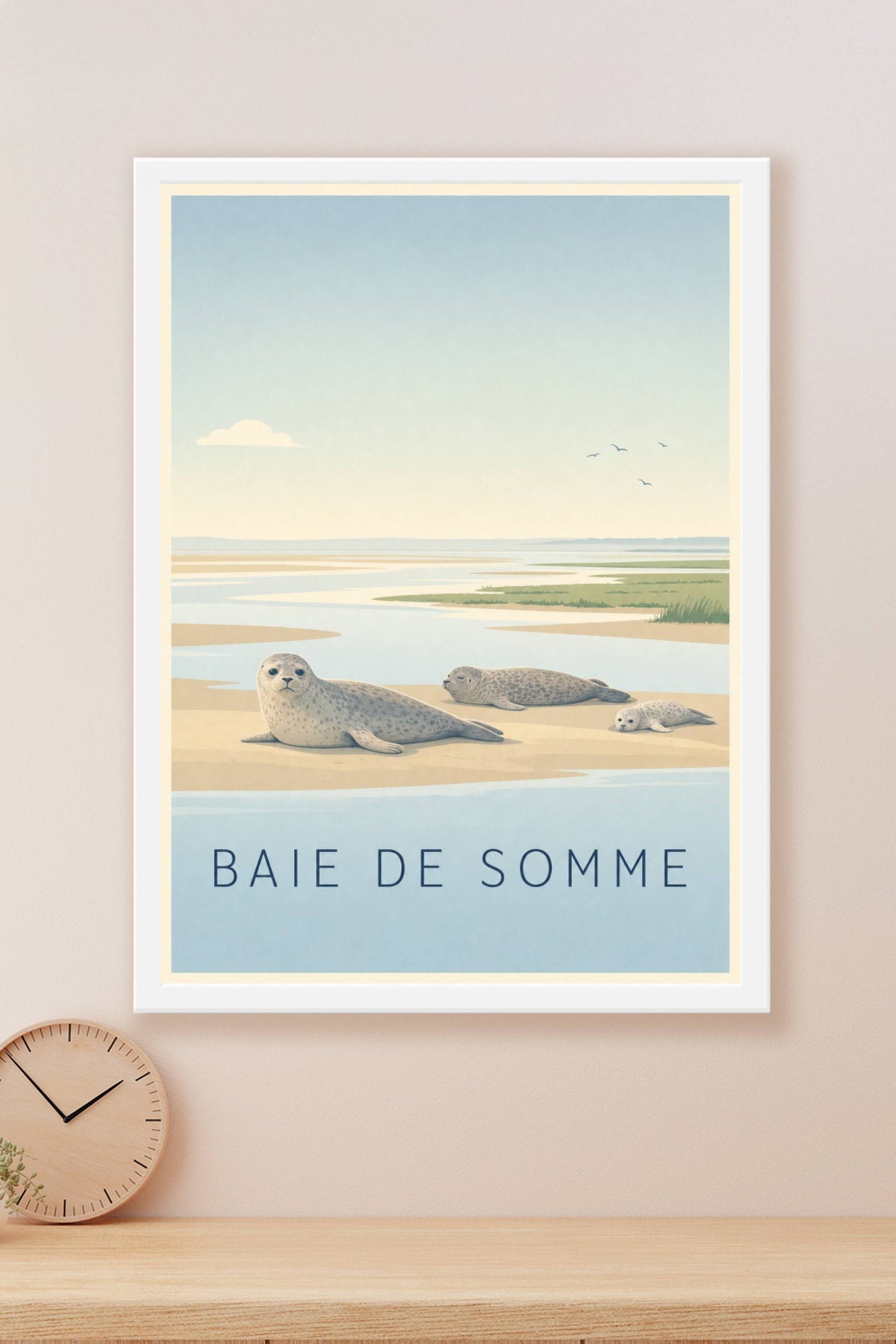 Affiche de la Baie de Somme - Poster du Crotoy