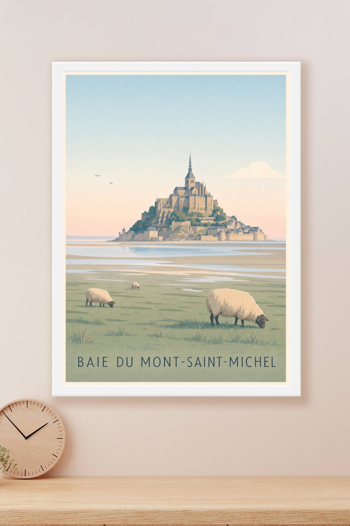 Affiche de la Baie du Mont-Saint-Michel - Poster du Mont-Saint-Michel