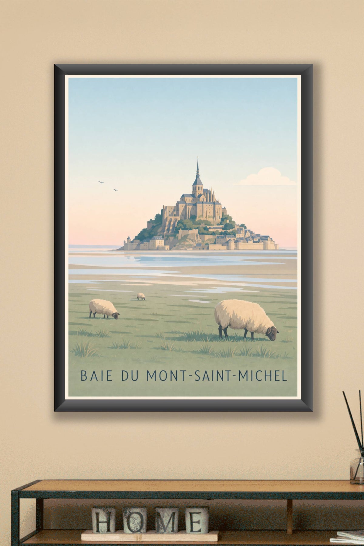 Affiche de la Baie du Mont-Saint-Michel - Poster du Mont-Saint-Michel