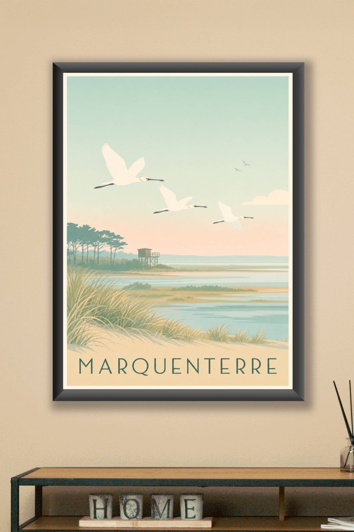 Affiche du Marquenterre - Poster du parc ornithologique