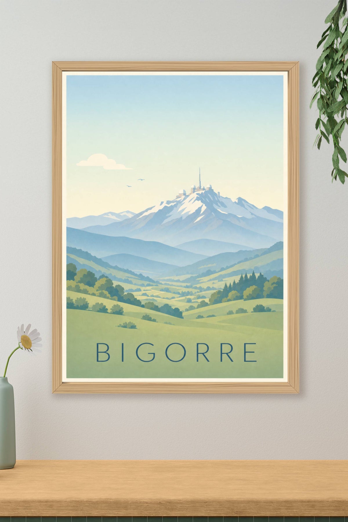 Affiche de la Bigorre - Poster du pic du Midi de Bigorre