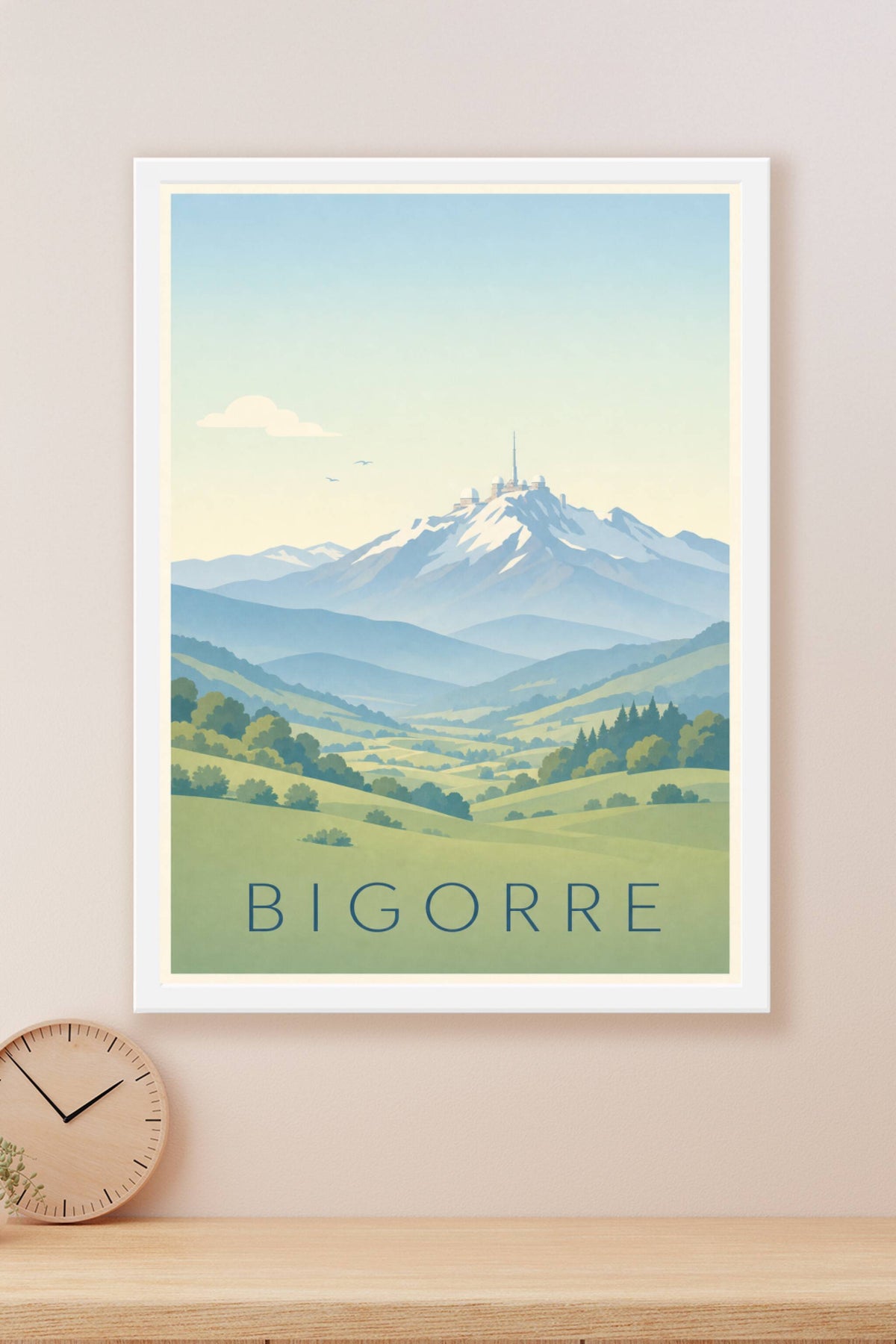 Affiche de la Bigorre - Poster du pic du Midi de Bigorre