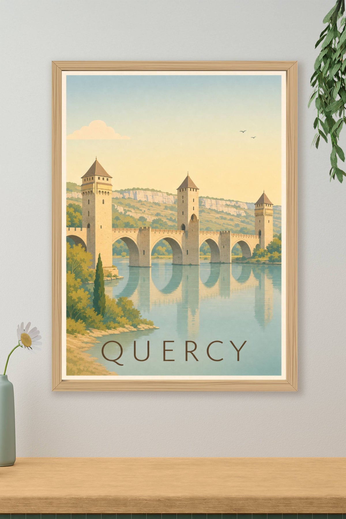 Affiche du Quercy - Poster du pont Valentré