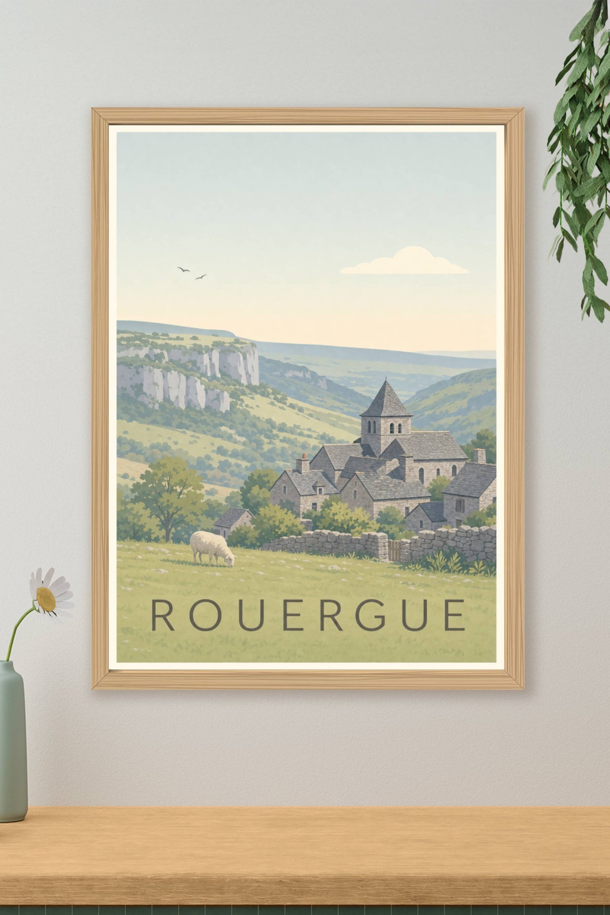 Affiche du Rouergue - Poster de l'Aveyron