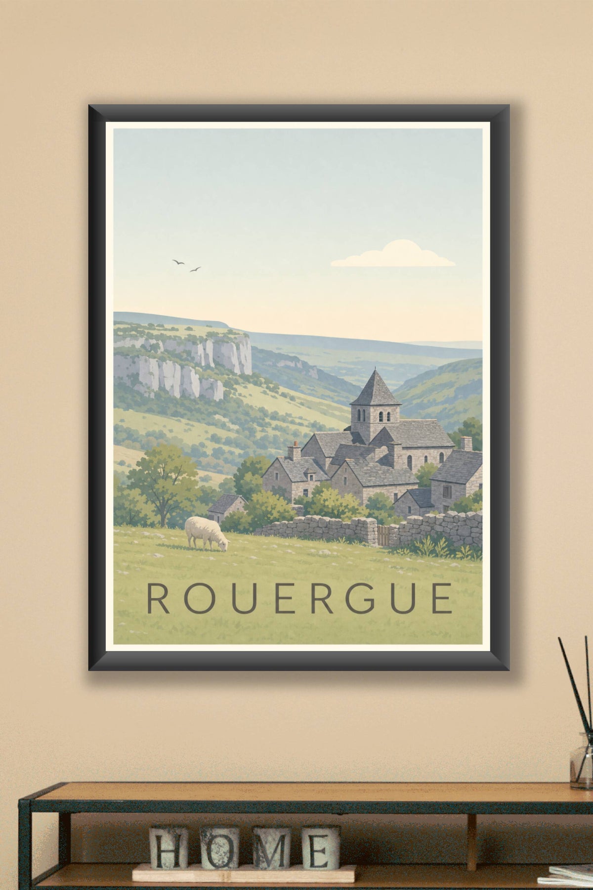 Affiche du Rouergue - Poster de l'Aveyron