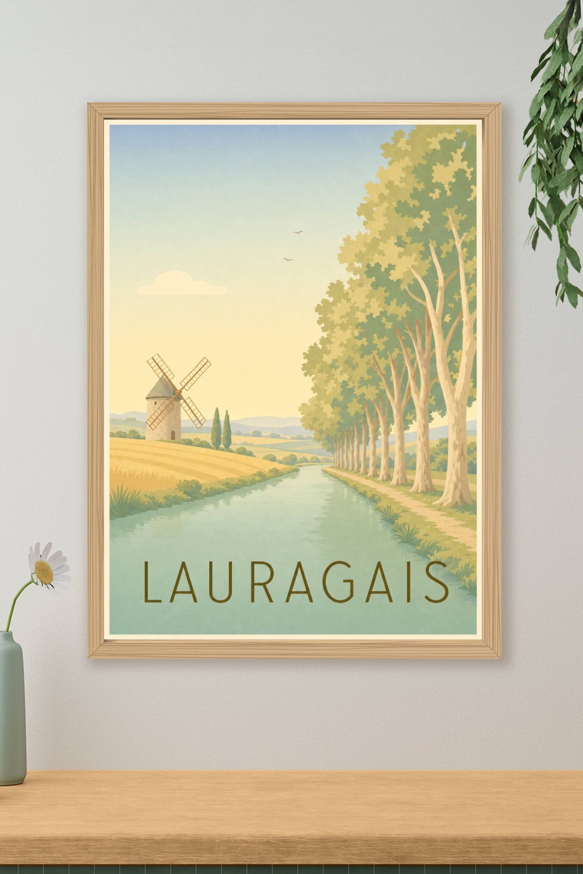 Affiche du Lauragais - Poster du canal du Midi