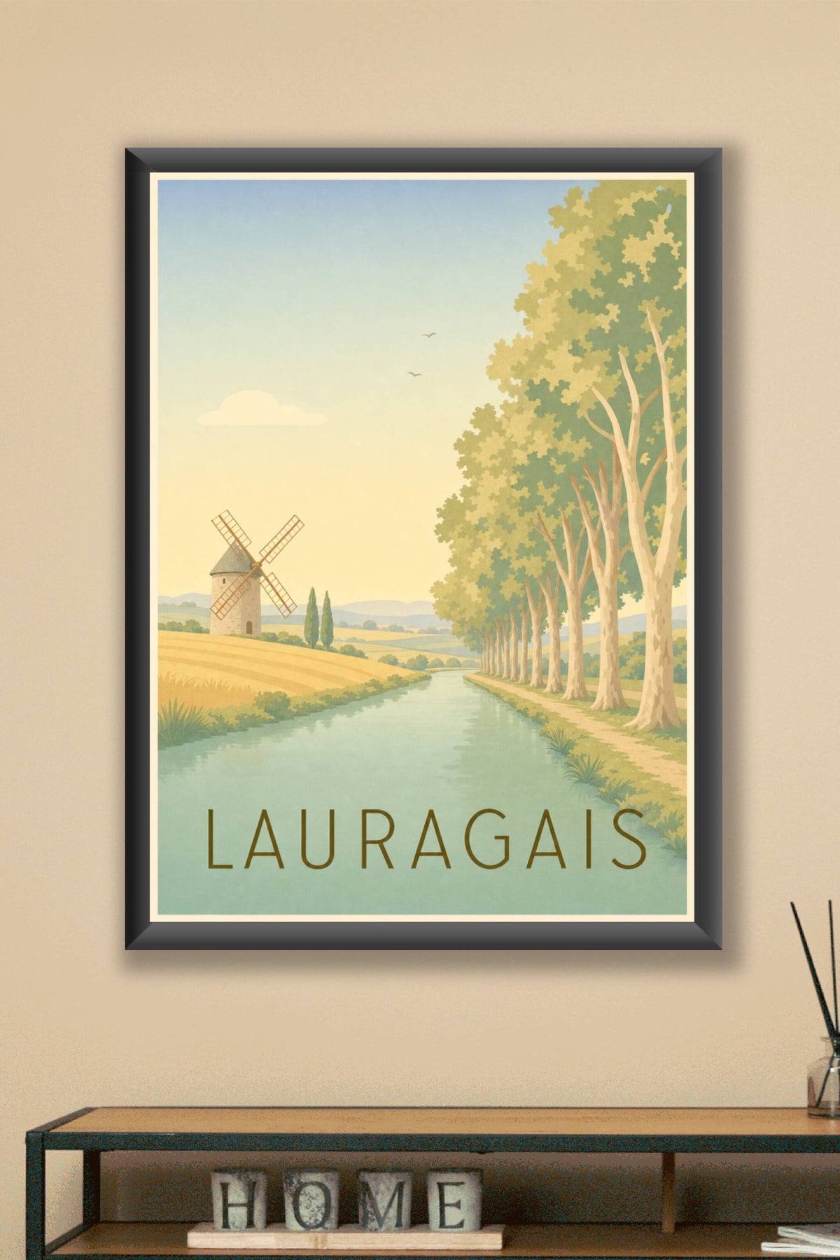 Affiche du Lauragais - Poster du canal du Midi