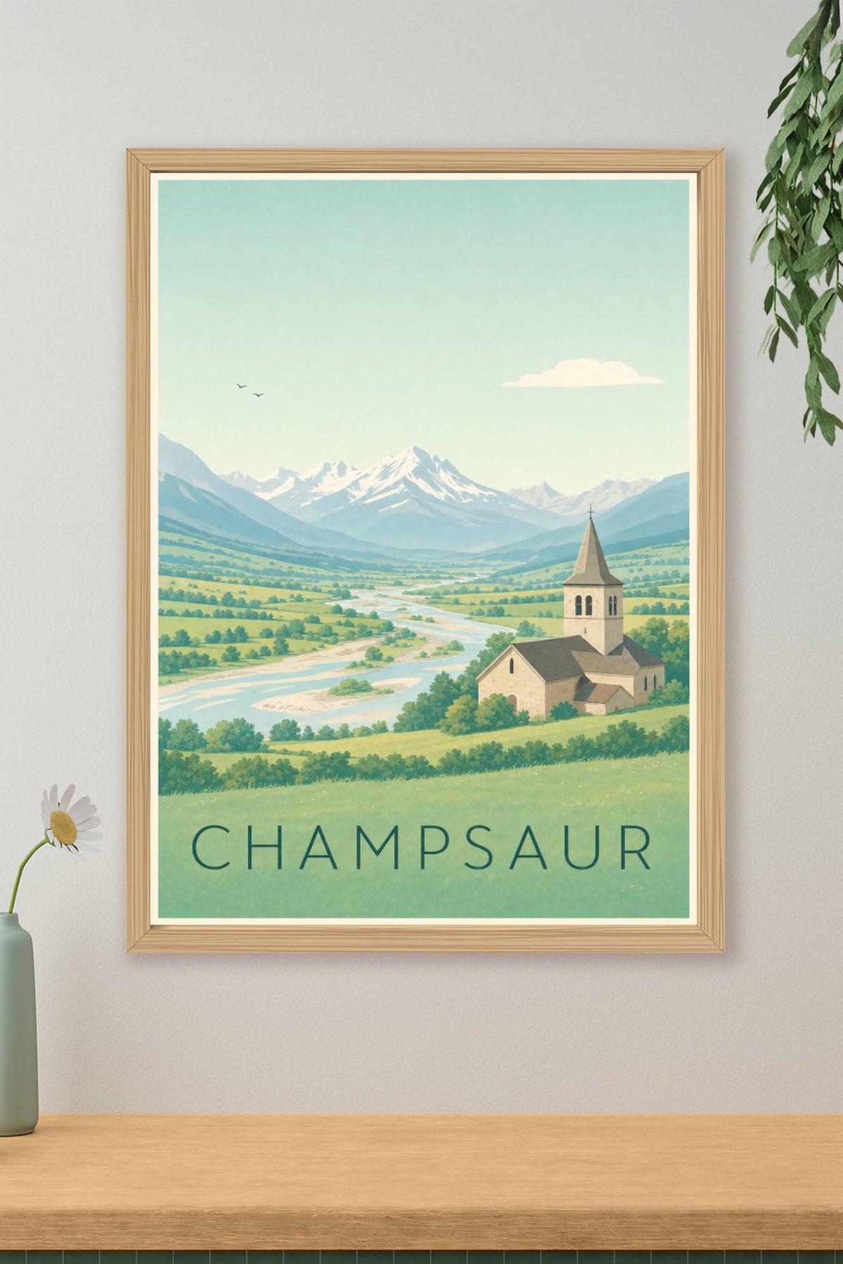 Affiche du Champsaur - Poster des Hautes-Alpes
