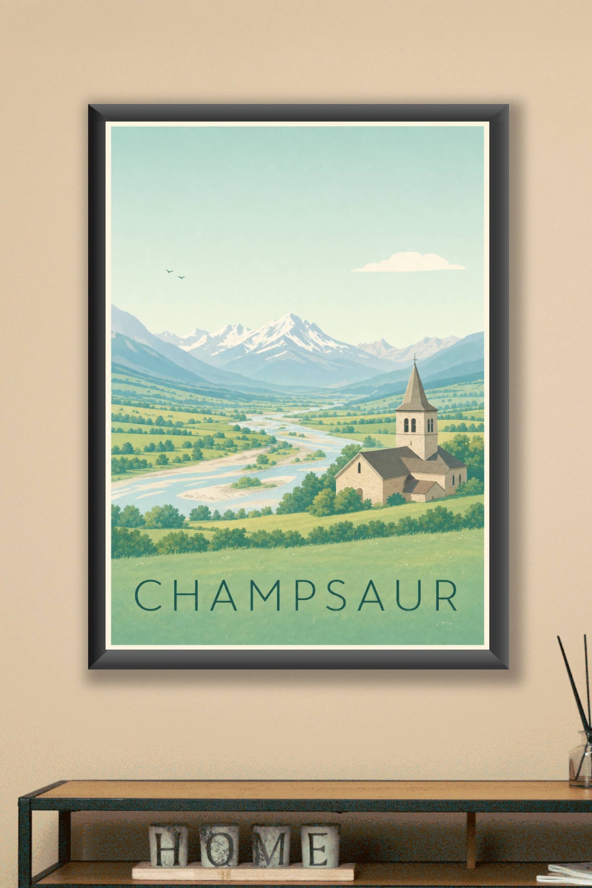Affiche du Champsaur - Poster des Hautes-Alpes