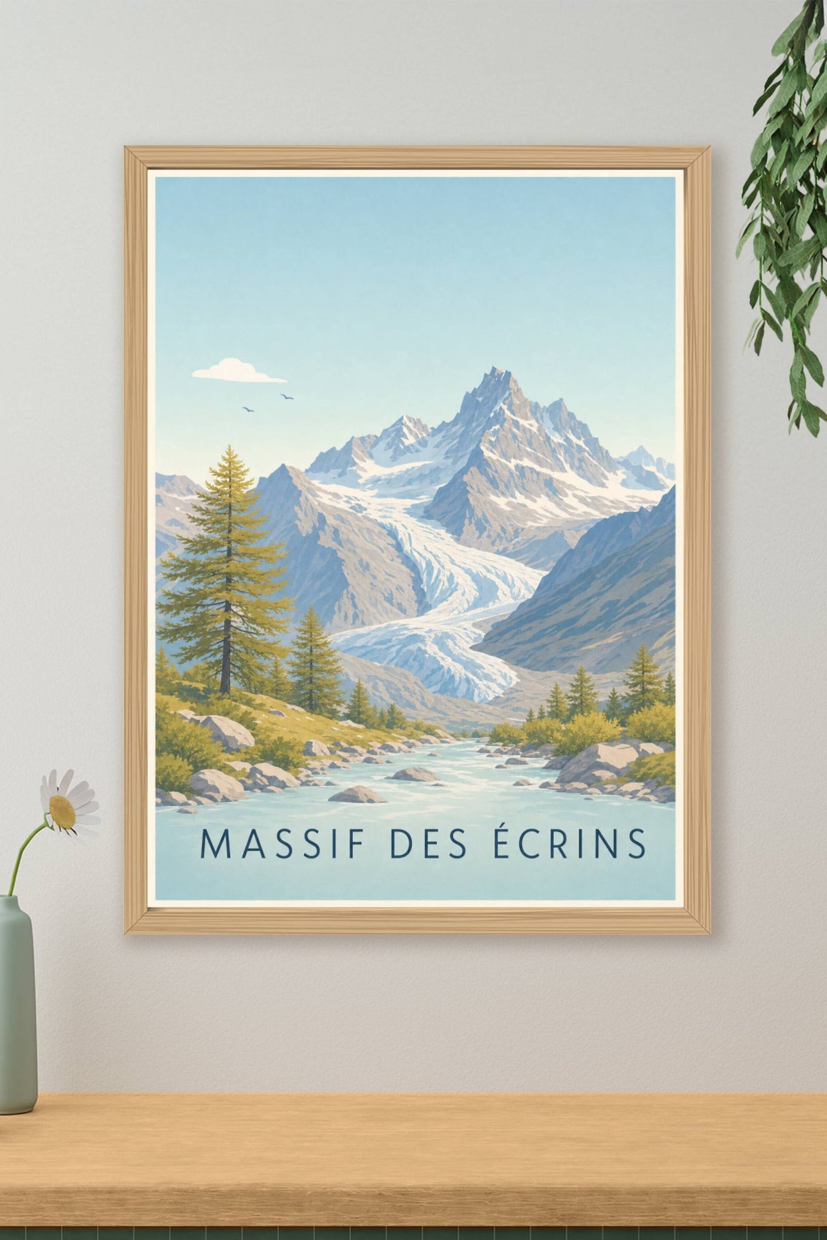 Affiche des Massif des Écrins - Poster de la Barre des Écrins