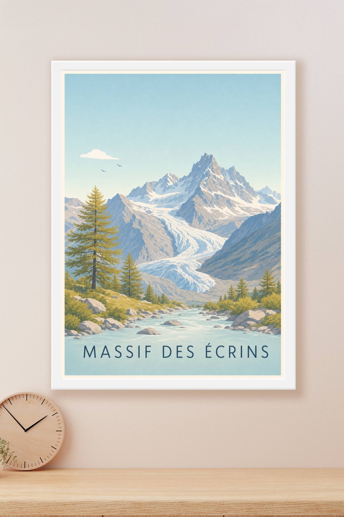 Affiche des Massif des Écrins - Poster de la Barre des Écrins