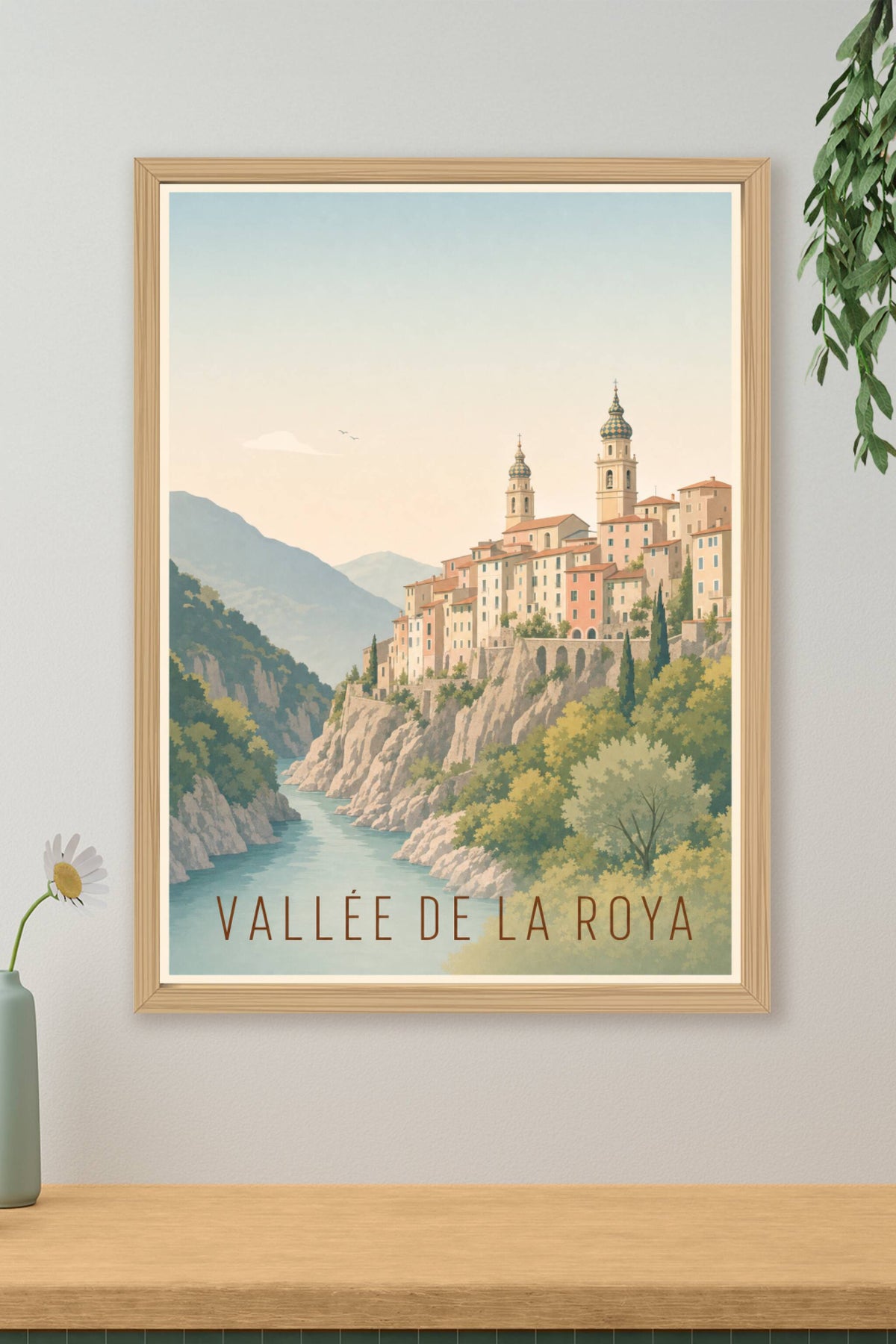 Affiche de la Vallée de la Roya - Poster de Saorge