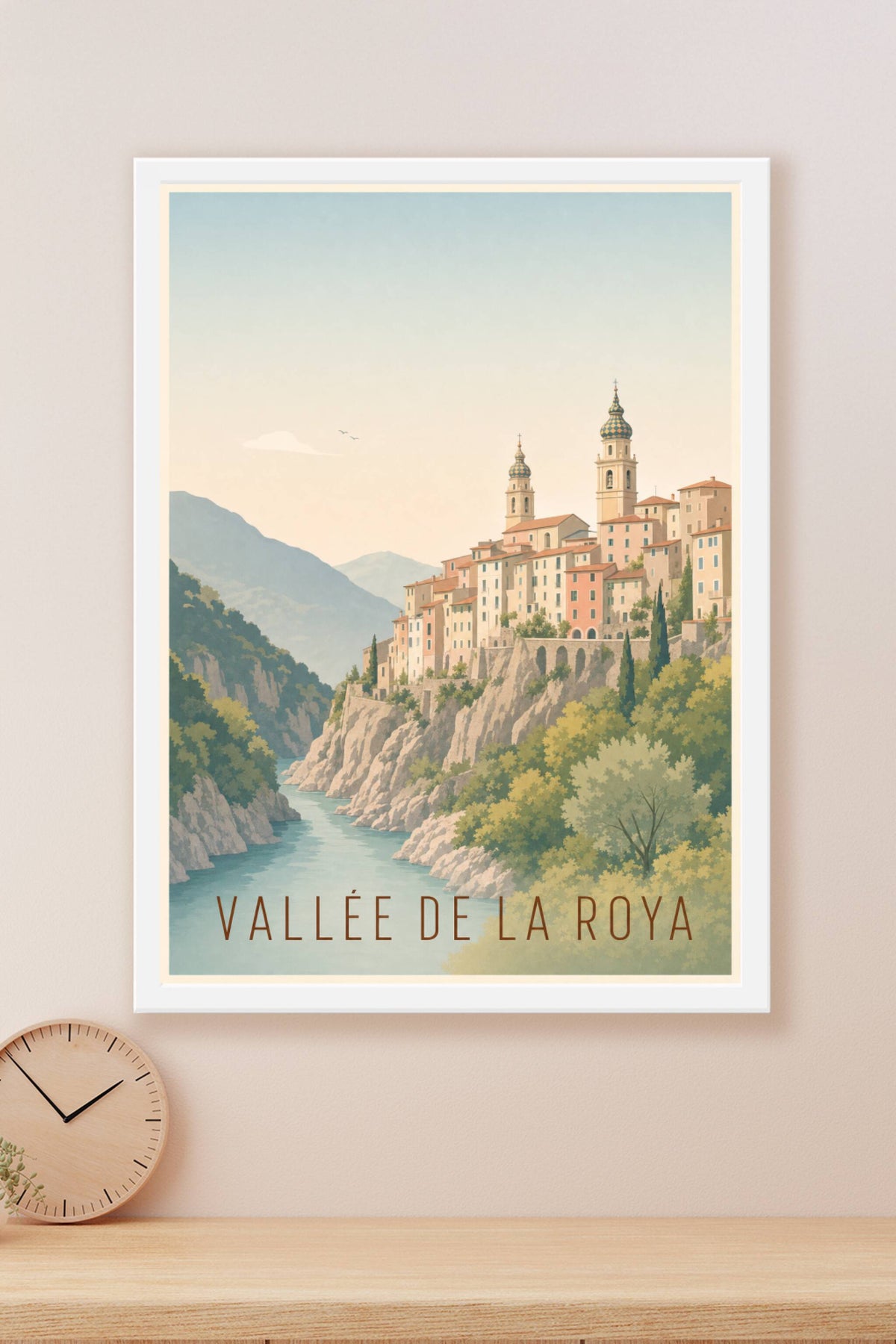 Affiche de la Vallée de la Roya - Poster de Saorge