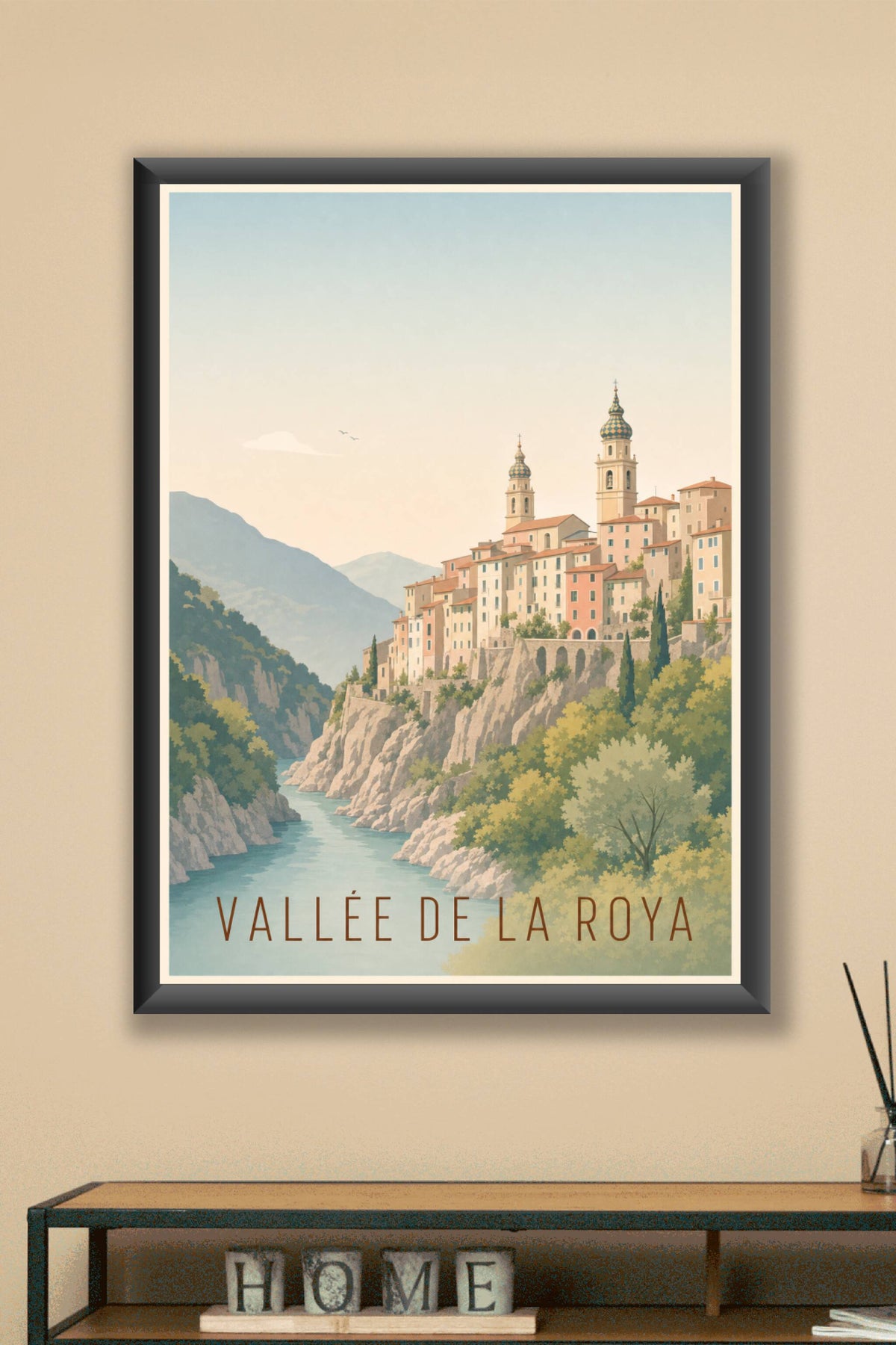 Affiche de la Vallée de la Roya - Poster de Saorge