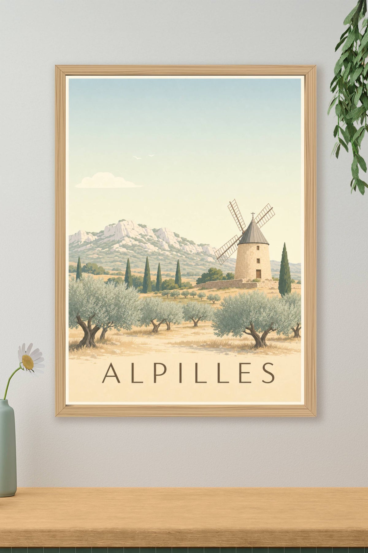 Affiche des Alpilles - Poster des Baux-de-Provence