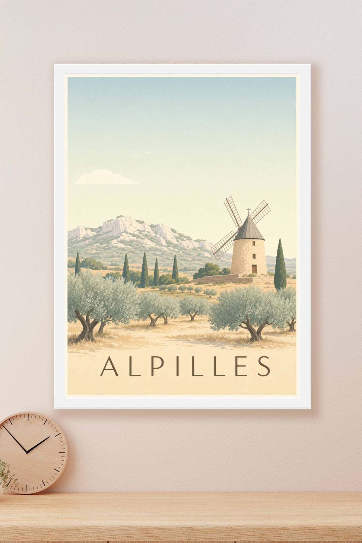 Affiche des Alpilles - Poster des Baux-de-Provence