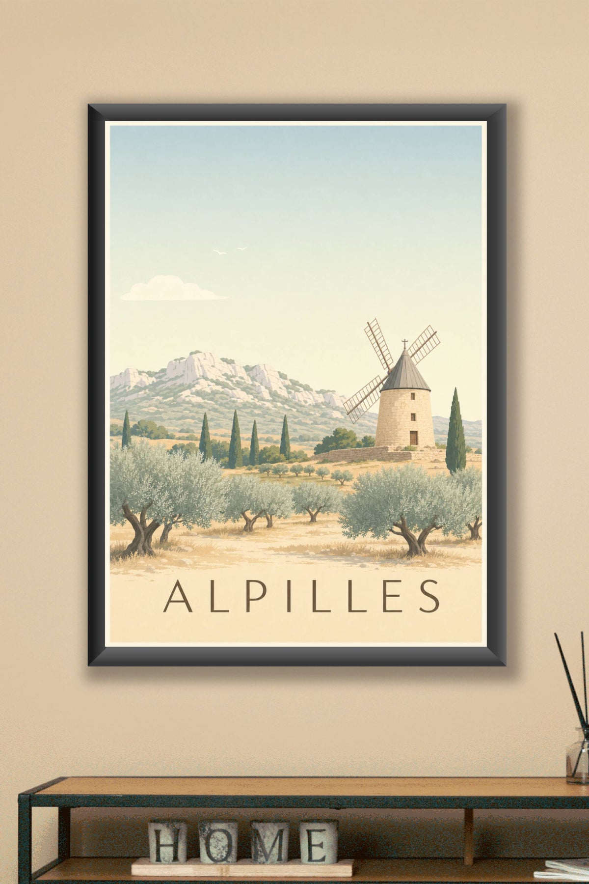 Affiche des Alpilles - Poster des Baux-de-Provence