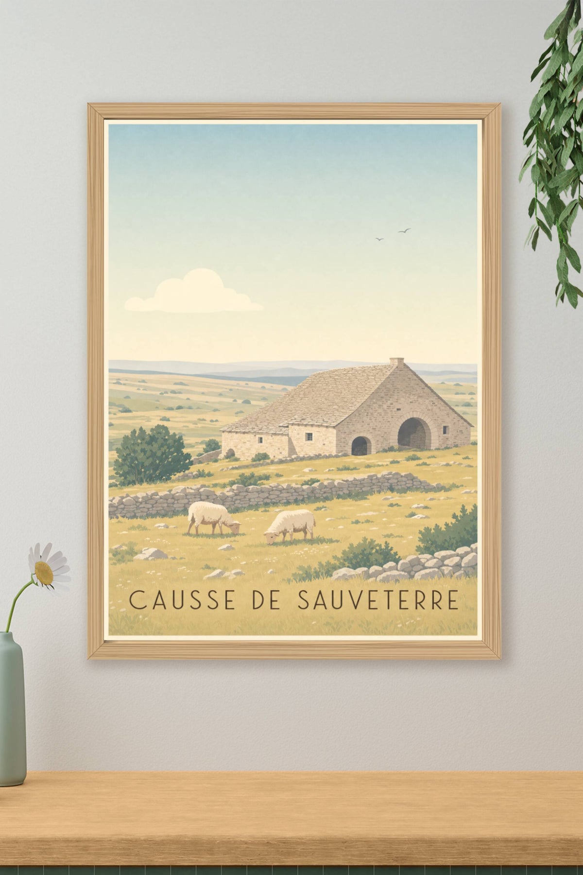Affiche du Causse de Sauveterre - Poster des Grands Causses