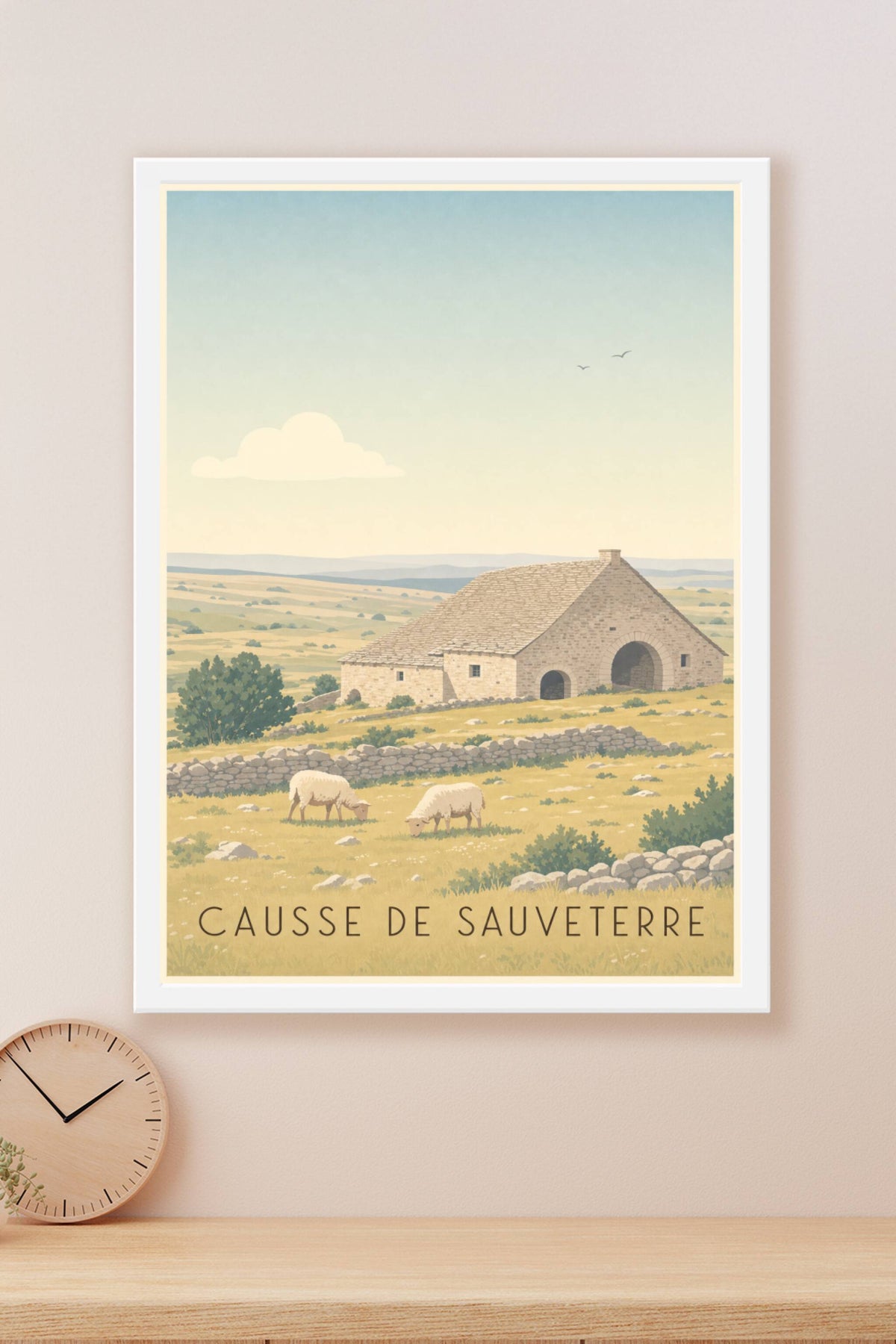 Affiche du Causse de Sauveterre - Poster des Grands Causses