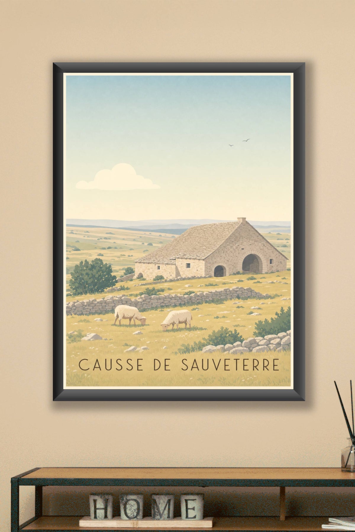 Affiche du Causse de Sauveterre - Poster des Grands Causses