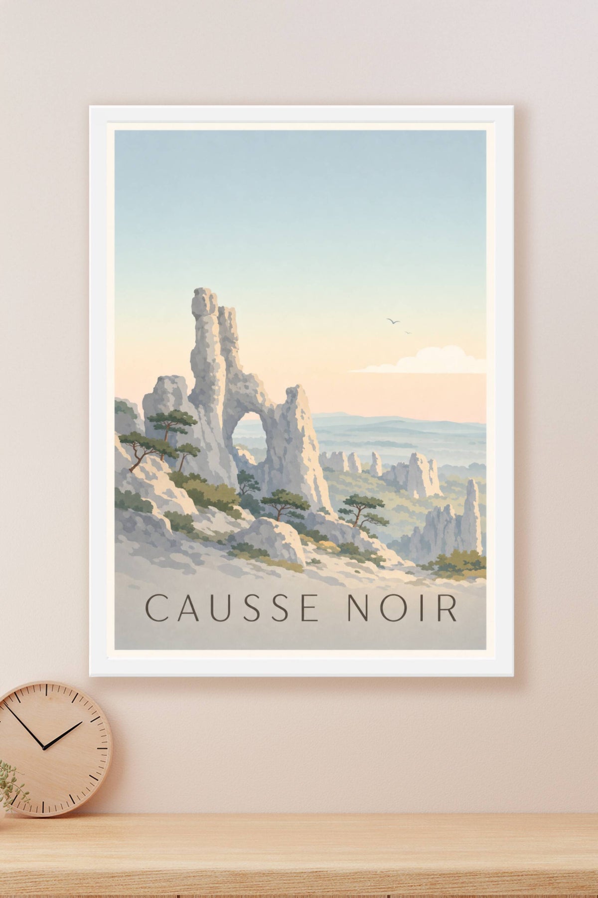 Affiche du Causse Noir - Poster de Montpellier-le-Vieux