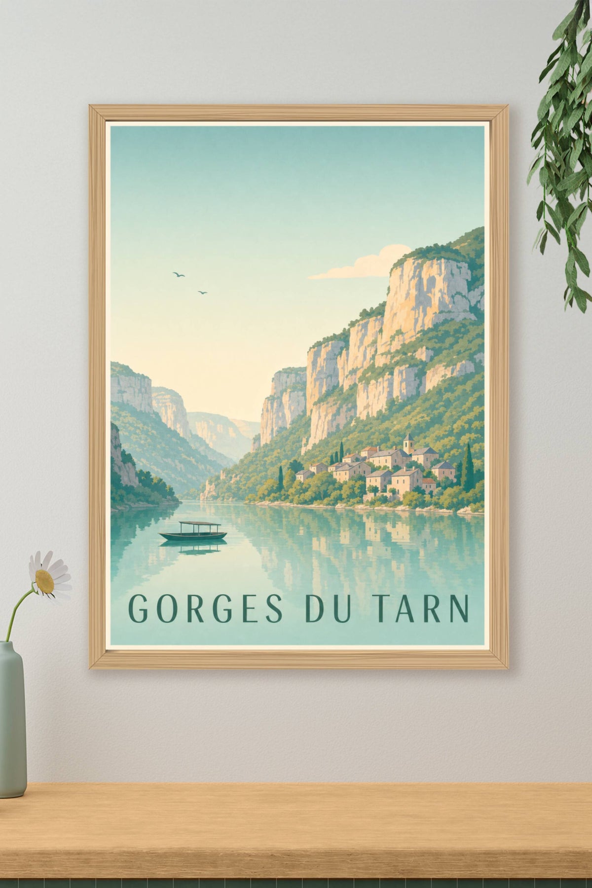 Affiche des Gorges du Tarn - Poster de Sainte-Énimie
