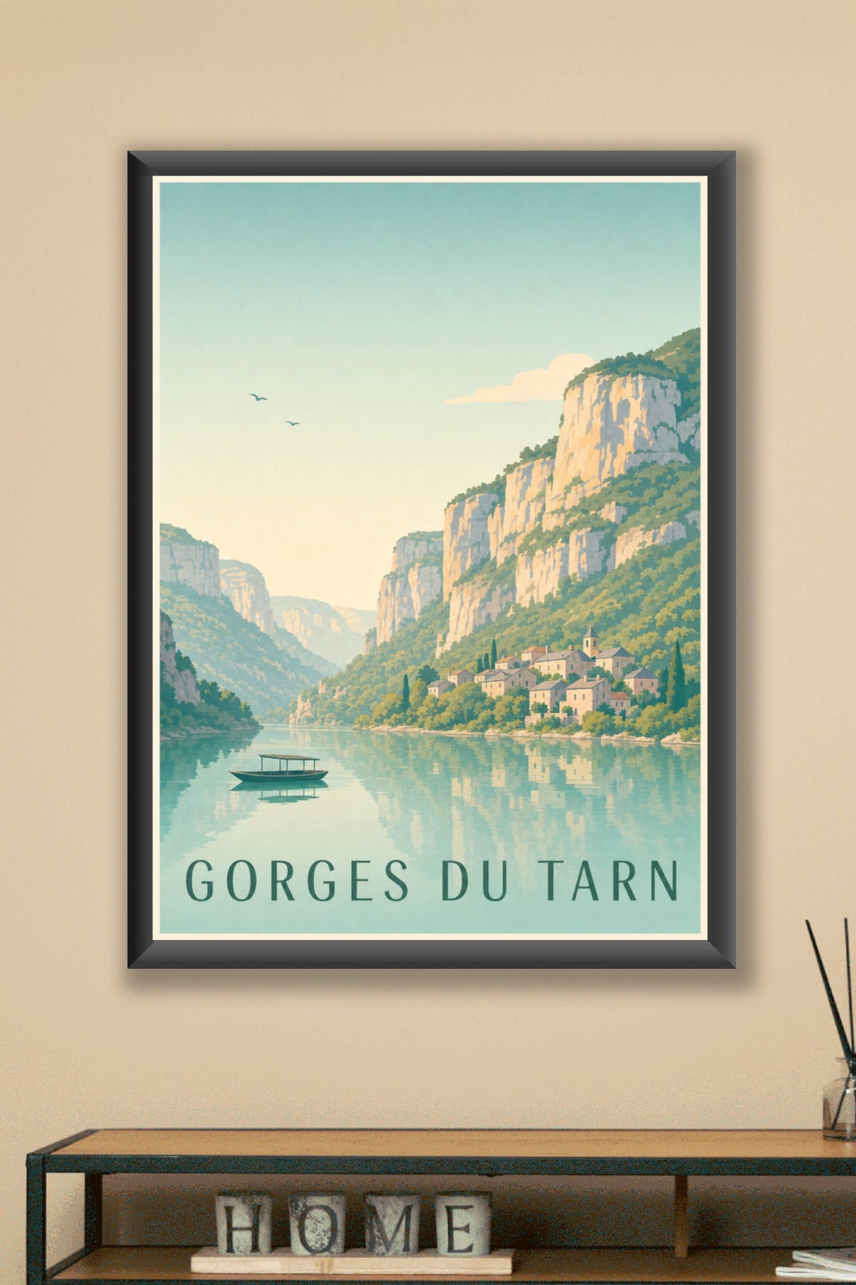 Affiche des Gorges du Tarn - Poster de Sainte-Énimie