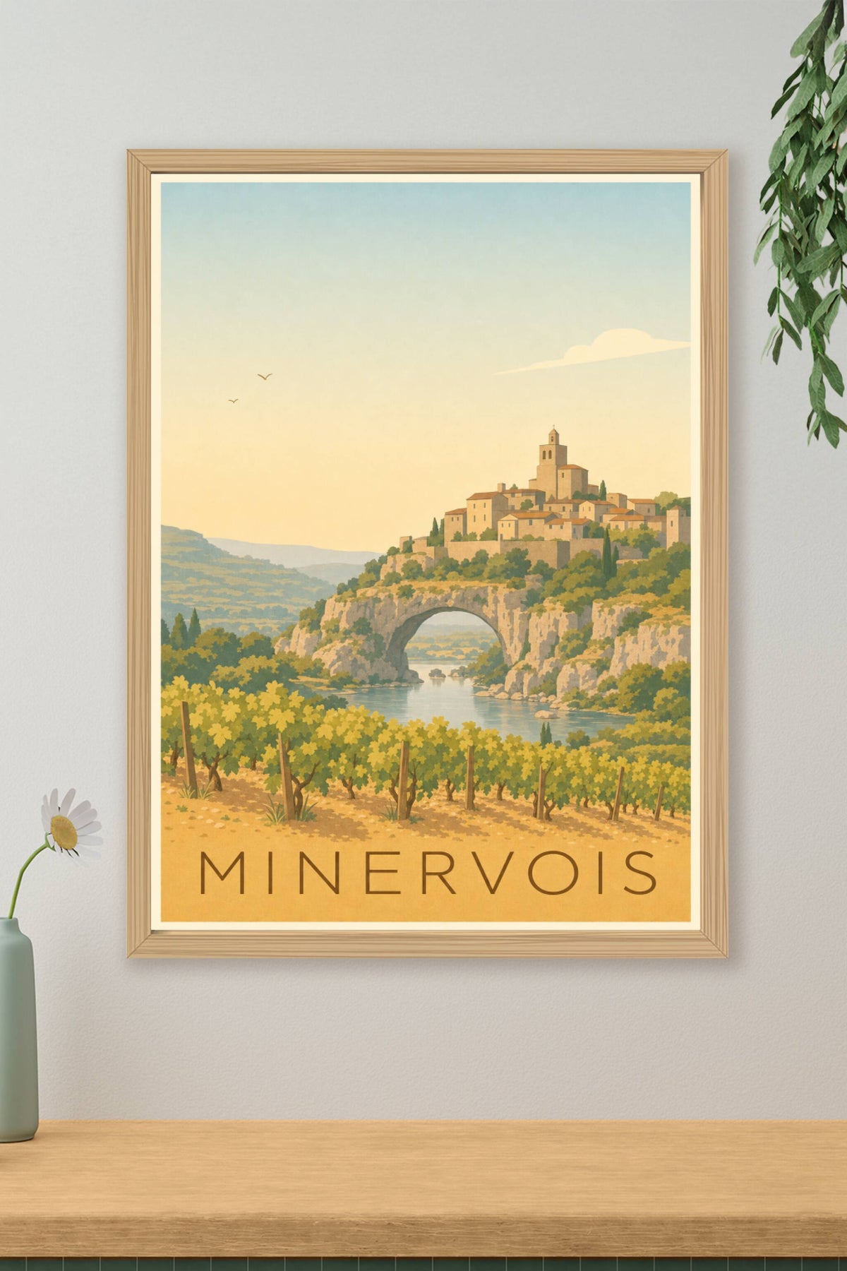 Affiche du Minervois - Poster de Minerve
