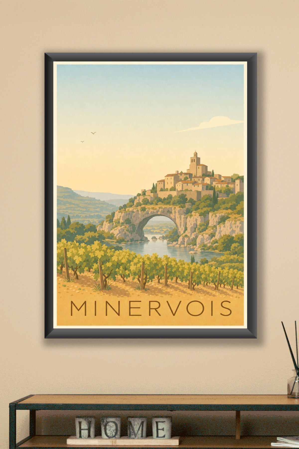 Affiche du Minervois - Poster de Minerve