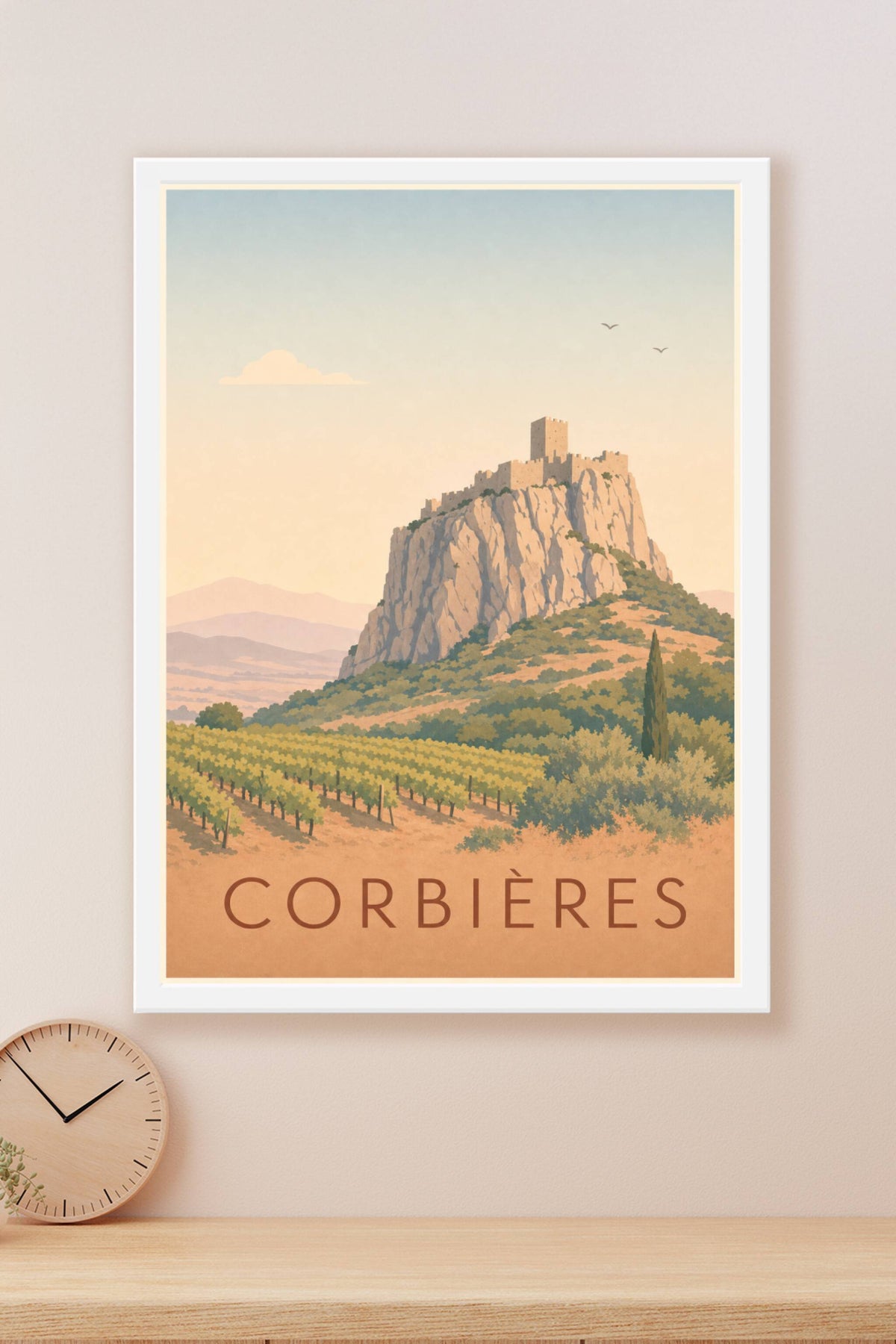 Affiche des Corbières - Poster des châteaux cathares