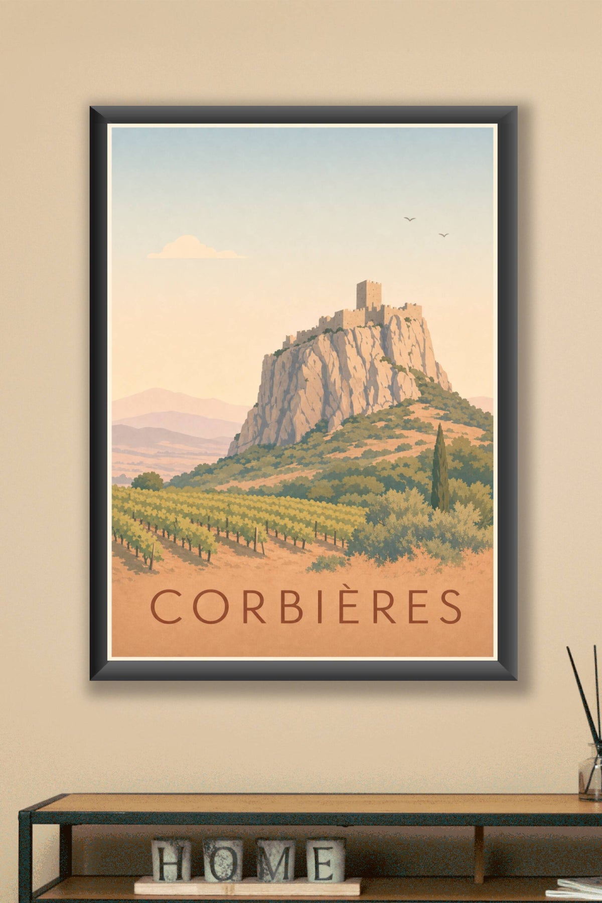 Affiche des Corbières - Poster des châteaux cathares