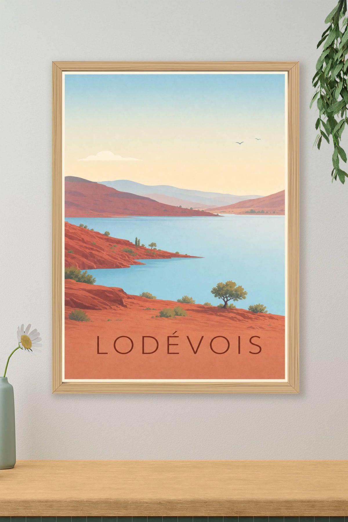 Affiche du Lodévois - Poster du lac du Salagou