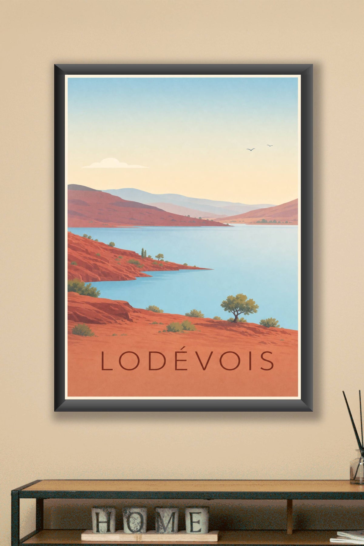 Affiche du Lodévois - Poster du lac du Salagou